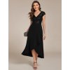 Ever Pretty černé šaty s flitry 2325 (* Velikost 9XL / 58 / 26 / 30)