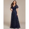 Ever Pretty plesové šaty modré 2314 (* Velikost 9XL / 58 / 26 / 30)
