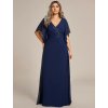 Ever Pretty šaty modré 2033 (* Velikost 9XL / 58 / 26 / 30)