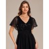 Ever Pretty černé šaty 2223 (* Velikost 9XL / 58 / 26 / 30)