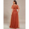Ever Pretty plesové šaty oranžové 0904 (* Velikost 9XL / 58 / 26 / 30)