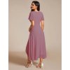 Společenské šaty midi délka orchidej 2084 (* Velikost 9XL / 58 / 26 / 30)