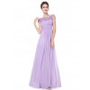 Ever Pretty krajkové šaty společenské fialové 9993 (* Velikost 7XL / 54 / 22 / 26)