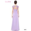 Ever Pretty krajkové šaty společenské fialové 9993 (* Velikost 7XL / 54 / 22 / 26)
