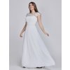 Ever Pretty svatební šaty čistě bílé 9993 (* Velikost 7XL / 54 / 22 / 26)