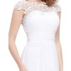 Ever Pretty svatební šaty čistě bílé 9993 (* Velikost 7XL / 54 / 22 / 26)