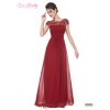 Ever Pretty plesové šaty s krajkou bordo 9993 (Velikost 3XL / 48 / 16 / 20)