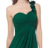 Ever Pretty šifonové šaty krátké zelené 3535 (* Velikost XL / 42 / 12 / 14)