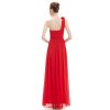 Ever Pretty plesové šaty červené 8237 RD (* Velikost 4XL / 48 / 16 / 20)