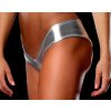 Sexy metalické kalhotky stříbrné (* Velikost XXL/44)