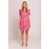 Společenské letní šaty květinové 209225 Moe (*Velikost XL)