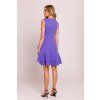 Fialové mini šaty s volánem 209256 Moe (*Velikost XL)