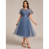 Ever Pretty modré šaty 2293 (* Velikost 9XL / 58 / 26 / 30)