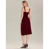 Ever Pretty šaty bordové na ramínka 2395 (* Velikost 4XL / 48 / 16 / 20)