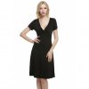 A Elegantní černé šaty netradiční 4423 (* Velikost L/40)