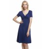 A Elegantní modré šaty netradiční 4423 (* Velikost M/38)
