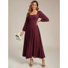 Ever Pretty společenské šaty bordo 2522 (* Velikost 9XL / 58 / 26 / 30)