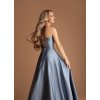 Eva&Lola šaty modré na maturitní ples Rut 2503 (* Velikost S / 36 / 04 / 08)