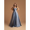 Eva&Lola šaty modré na maturitní ples Rut 2503 (* Velikost S / 36 / 04 / 08)