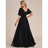 Plesové šaty dlouhé s rozparkem 1385