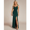 tmavě zelené elegantní šaty