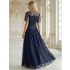 Plesové šaty tmavě modré