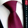 Vínová hedvábná kravata