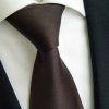 Elegantní tmavě hnědá kravata