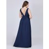 Plesové šaty elegantní tmavě modré Ever Pretty 8110 (* Velikost L / 40 / 08 / 12)