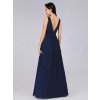 Plesové šaty elegantní tmavě modré Ever Pretty 8110 (* Velikost L / 40 / 08 / 12)