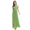 Ever Pretty plesové šaty s jemnou krajkou zelené 8742 (* Velikost XXL / 44 / 12 / 16)