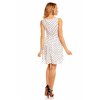 Letní šaty bílé s puntíky Panacher (* Velikost M / 38 / 08 / 10)