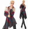 Cardigan dlouhý svetr vzorovaný ST122