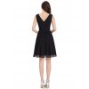 Ever Pretty letní šaty krátké černé 3989 (* Velikost 4XL / 48 / 16 / 20)