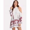 Krátké letní šaty s dlouhým rukávem 8452 (* Velikost L / 40 / 08 / 12)
