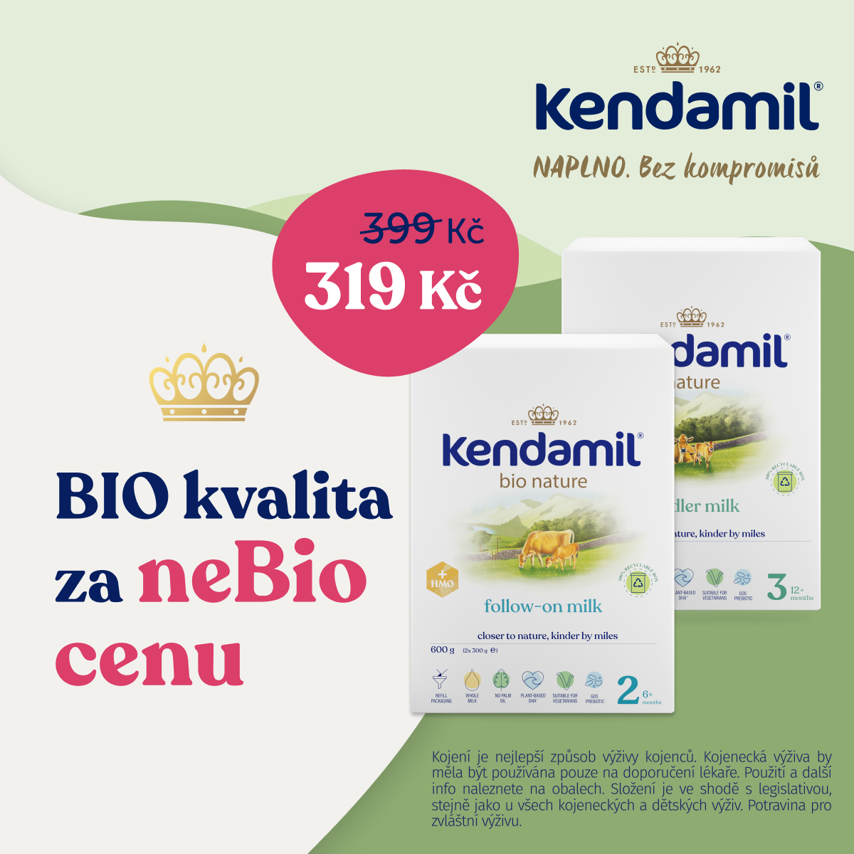 Akce Kendamil bio nature