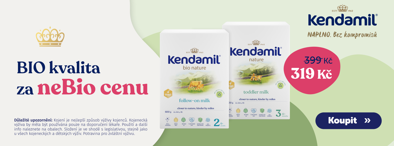 Akce Kendamil bio nature