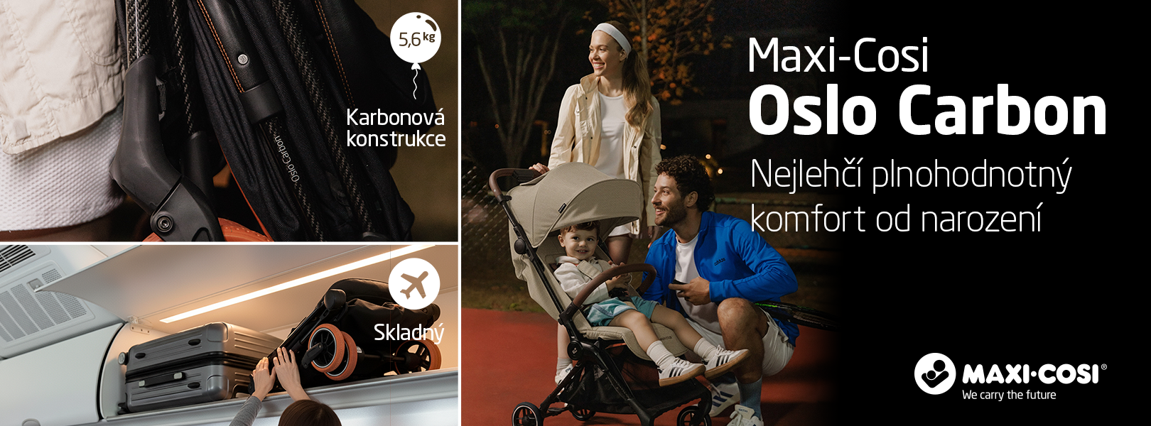 Oslo Carbon - nejlehčí golfový kočárek