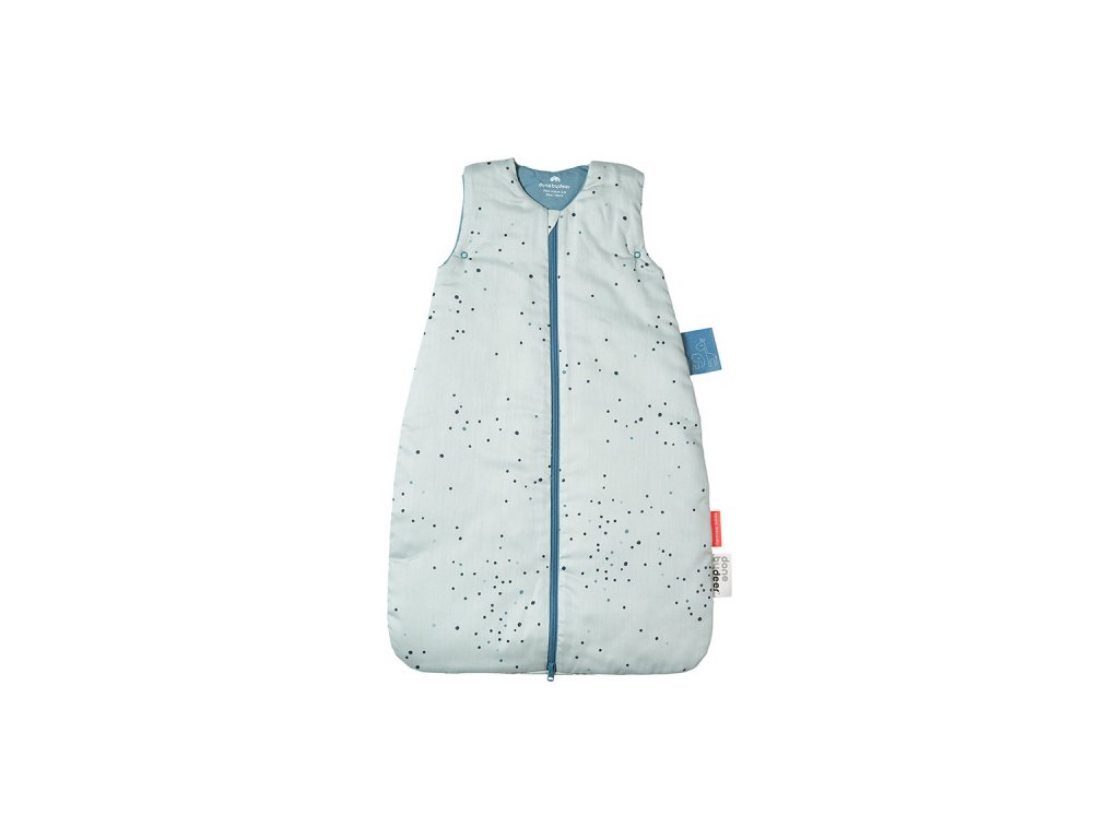 DONE BY DEER Spací pytel Dreamy dots 90cm,TOG 2.5 - modrý