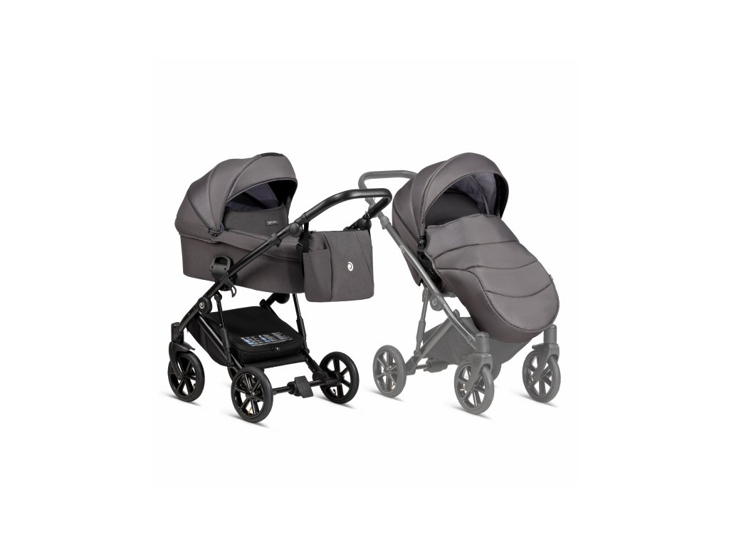 Tutis Kočárek Sky 2v1 Dark Grey