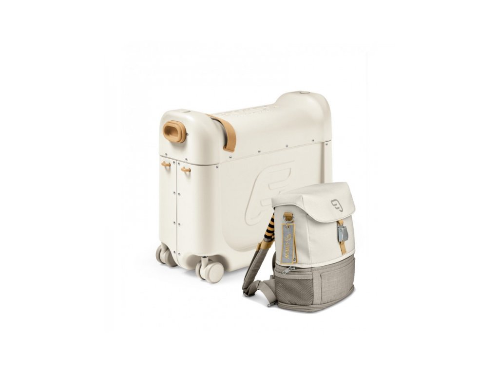 Stokke Cestovní set JetKids™ - White/White (zavazdlo+batoh)