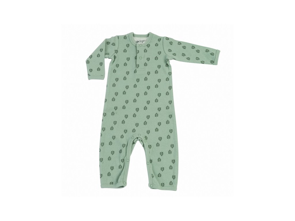 Lodger Jumper Print Rib Silt Green 56