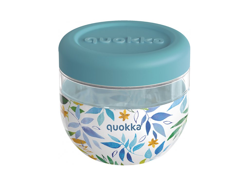 Plastová nádoba na jídlo Bubble Watercolor Leaves 770 ml  - VÝPRODEJ DVOREČEK
