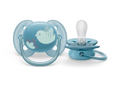 Philips AVENT Šidítko Ultrasoft Premium 6-18m modrá, 1 ks