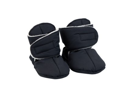 Voksi Zateplené látkové botičky black light grey 1-2y