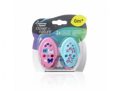 Tommee Tippee Klips na šidítko C2N, 2ks - VÝPRODEJ DVOREČEK
