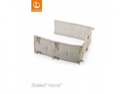 Stokke Mantinel do postýlky , Natural-Beige Checks