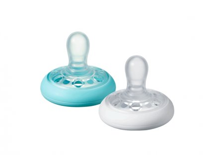 Tommee Tippee Šidítko C2N silikon Natural 2ks 0-6m - VÝPRODEJ DVOREČEK