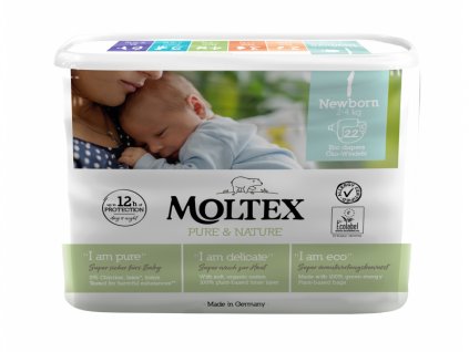 Moltex Pure & Nature Plenky 1 Newborn 2-4 kg (22 ks)_NEW