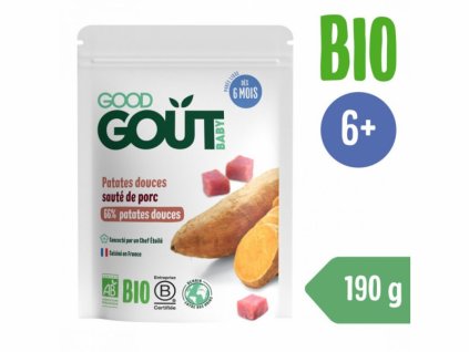 Good Gout Kapsička BIO Batáty s vepřovým masem 190 g